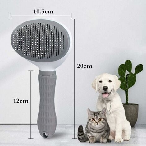 Brosse Douce Anti-Perte de Poils pour Chats et Chiens