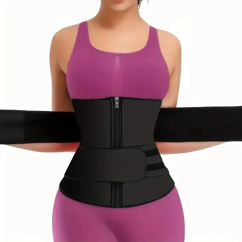 Women Waist Trainer Cincher Corset Tummy Control Workout Sweat Band Slimmer Belly Belt Weight Loss Sports Girdle