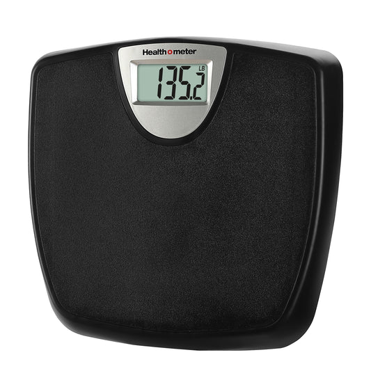 Weight Tracking LCD Bathroom Scale, Black, 350Lbs Capacity, AAA Battery Powered