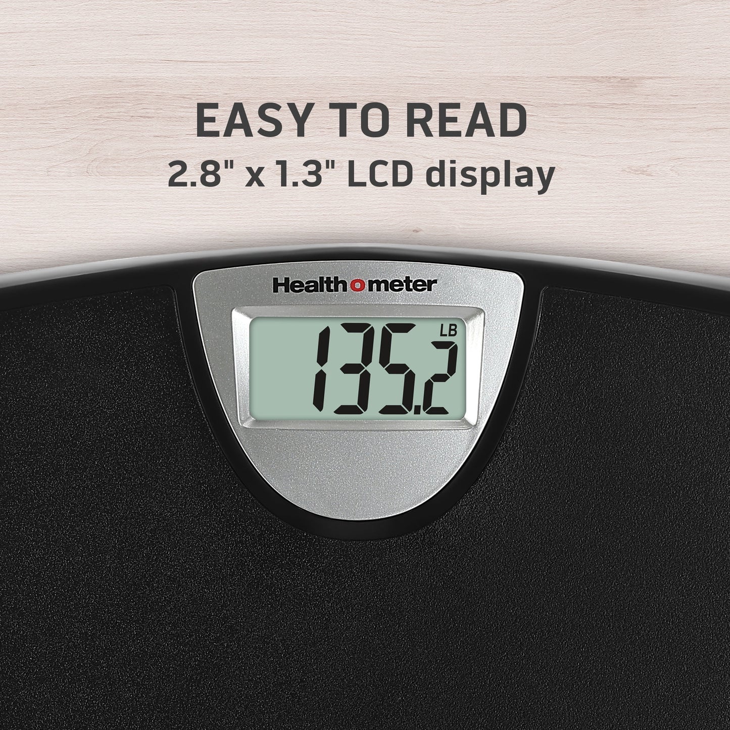 Weight Tracking LCD Bathroom Scale, Black, 350Lbs Capacity, AAA Battery Powered