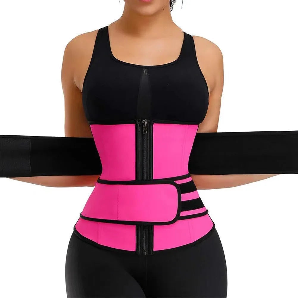 Women Waist Trainer Cincher Corset Tummy Control Workout Sweat Band Slimmer Belly Belt Weight Loss Sports Girdle
