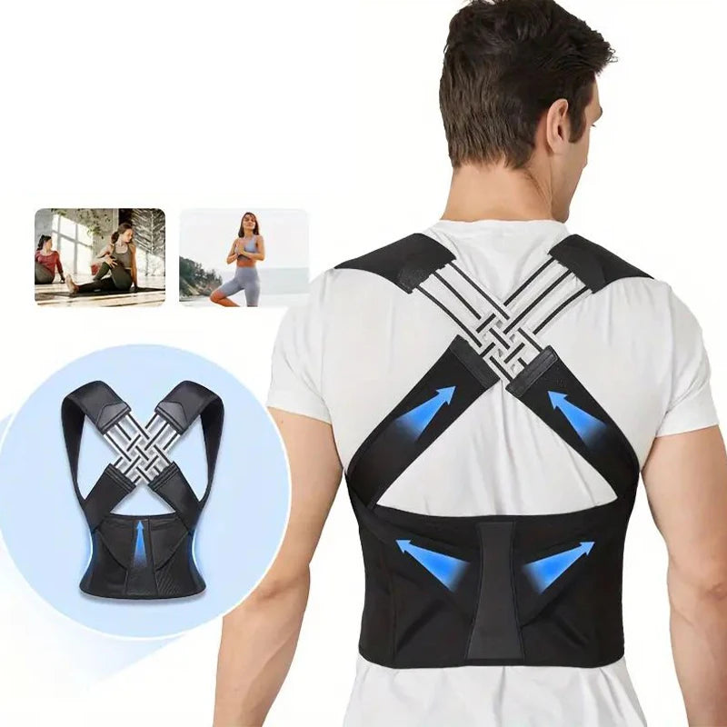 Correcteur de posture dorsal pour femmes et hommes